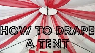 How to drape a tent [upl. by Toddie]