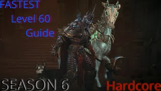 Diablo 4 Season 6 Fastest way to Re level to 60 without the help from another player [upl. by Murvyn]