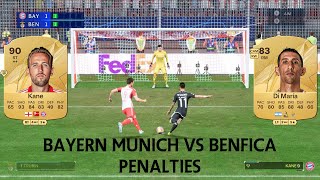 BAYERN MUNICH VS BENFICA PENALTIES UCL EAFC24 GAMEPLAY [upl. by Earahs]