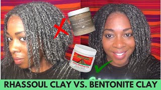 Rhassoul Clay vs Bentonite Clay for Natural Hair How to Grow Healthy Hair Fast [upl. by Inafit]