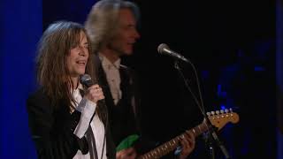 Patti Smith performs quotBecause the Nightquot at the 2007 Rock amp Roll Hall of Fame Induction Ceremony [upl. by Euqinommod378]