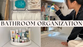 7 bathroom organization ESSENTIALS to help you be more efficient and minimal ✨ [upl. by Etteniotnna94]