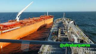 STS TRANSFER OPERATIONS OBOCarrierShip quotBANGUSquot OilChemicalTankerShip quotPUNTA QUILLAquot14092024 [upl. by Susumu]