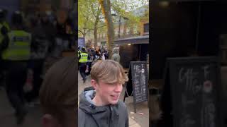 Fan trouble at Peterborough vs Cambridge footballfans peterboroughunited fans trouble [upl. by Anura]