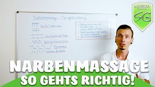 Narbenmassage  So gehts richtig [upl. by Lamak]