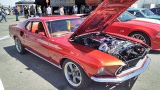 TWIN SUPERCHARGED 1969 Mustang GT Sportsroof 351 Restomod 50th Anniversary Mustang Celebration [upl. by Haisa418]