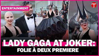 Lady Gaga stuns in Dior gown at Joker Folie à Deux Venice Film Festival premiere [upl. by Akcinat743]