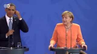 Angela Merkel  gemeinsame Pressekonferenz mit Barack Obama  Journal [upl. by Eatnom]