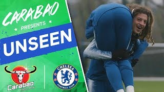 Caballero Saves Zolas Penalty Ampadus Antics Hilarious Goalkeeper Drill  Chelsea Unseen [upl. by Mcquoid574]