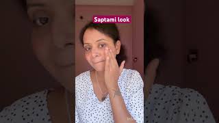 GRWM  Durgapuja saptami look 🧿💄✨ grwm shorts minivlog makeup [upl. by Eicnahc]