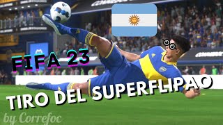 Tiro del Superflipao de fuera del área en FIFA 23 [upl. by Oigres]