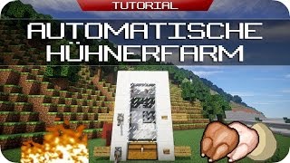 Automatische Hühnerfarm Kompakt  Minecraft Tutorial DE HD [upl. by Ahseya]