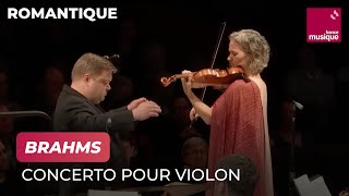 Brahms  Concerto pour violon Hilary Hahn  Orchestre philharmonique de Radio France [upl. by Yong]