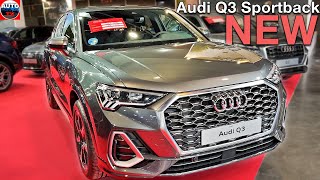 All NEW Audi Q3 Sportback 2024  Visual REVIEW exterior amp interior Trunk Size [upl. by Doelling98]