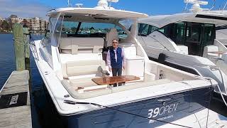 Tiara Yachts 39 Open  Walkthrough Boat Tour with David Malkin [upl. by Ainot900]