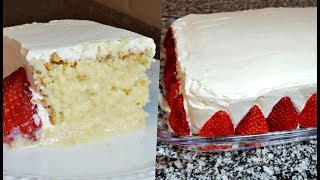 EASY TRES LECHES CAKE  How To Make Tres Leches Cake  Three Milks Cake Recipe [upl. by Josh]