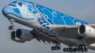 60 MINUTES PURE AVIATION  AIRBUS A380 BOEING 747 AIRPLANE compilation  4K [upl. by Trebo351]