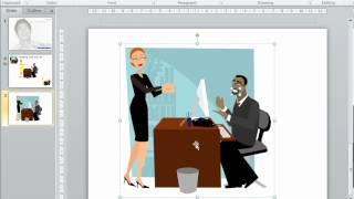 How to edit clip art in PowerPoint 2010 [upl. by Fonda585]