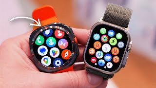 Galaxy Watch Ultra vs Apple Watch Ultra  RUGGED watch BATTLE [upl. by Clarissa59]