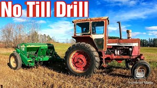 Planting NoTill Winter RyeWrapping Sorghum SudangrassStraw Delivery [upl. by Ecnerolf]