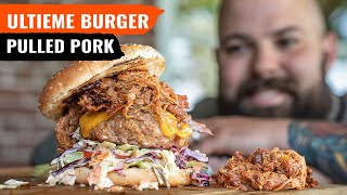 Hoe maak je PULLED PORK op de BBQ  Pulled Pork Burger [upl. by Anaz]