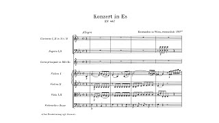 Mozart Horn Concerto No 3 in Eflat major K 447 with Score [upl. by Georg356]