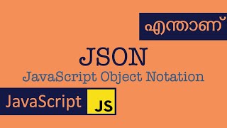 JSON  Javascript  Malayalam  ES6 [upl. by Timmons]