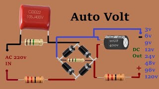 Auto volt convert 220v ac to 3v6v9v12v24v48v96v120v dc  AC To DC Led multioutput converter [upl. by Shanta]