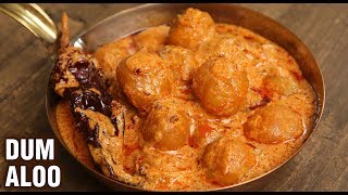 Dum Aloo  How To Make KASHMIRI DUM ALOO  Kashmiri Dum Aloo Recipe By Tarika [upl. by Sacrod]