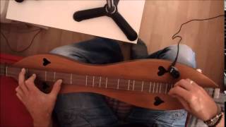 Hallelujah  Leonard Cohen cover on mountain dulcimer amp how to play [upl. by Eisac]