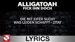 ALLIGATOAH  FICK IHN DOCH  AGGROTV LYRICS KARAOKE OFFICIAL VERSION [upl. by Imena]