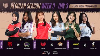 LIVE NOW  WSL S8 REGULAR SEASON WEEK 3 DAY 3 [upl. by Enieledam]