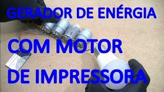 Gerador de energia com motor de impressora [upl. by Lari261]