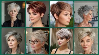 gorgeous latest super classy 💗 fine short bob Pixie HairCuts over ages 40 look Stunning [upl. by Enail]