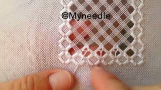 Filling stitchhardanger embroidery [upl. by Anahsor712]