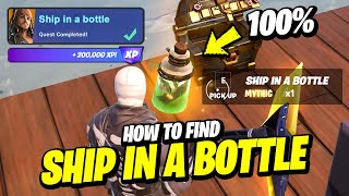 How to EASILY Destroy Structures or Objects with a SHIP IN A BOTTLE Mythic Location  Fortnite [upl. by Hammock714]