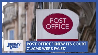 Post Office quotknew its court claims were falsequot  Jeremy Vine [upl. by Nuris]