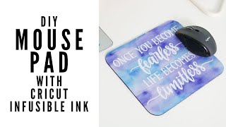 DIY Mouse Pad with Cricut Infusible Ink [upl. by Eeuqram]