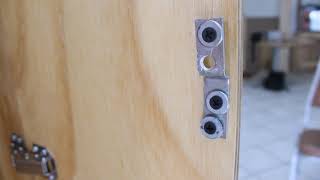 How to install Cabinet Lock on two doors [upl. by Ahsenid965]