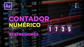 Cómo hacer un contador numérico en After Effects  Tutoriales de After Effects en español [upl. by Sivrep]