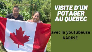 Visite dun potager québécois avec la youtubeuse Karine de quotPassion Plantes et Potagerquot [upl. by Hafeenah211]