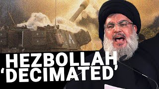 Hezbollah leadership ‘decimated’ as Israeli tanks prepare for invasion [upl. by Ibrab]