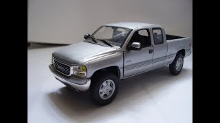 Unboxing Diecast Model GMC Sierra 1998  2007 by Hongwell Cararama 143 [upl. by Eilyab]