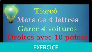 Exercice complet de dénombrement • les différentes situations • Arrangement Combinaison Permutation [upl. by Salita]