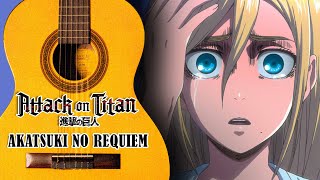 Attack on Titan Season 3  Akatsuki no Requiem  Linked Horizon  GUITAR [upl. by Acemaj]