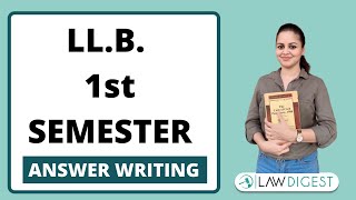 LLB Semester Exams amp Answer Writing  How to study for 1st Semester LLB [upl. by Tomlin698]