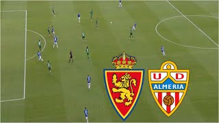 Real Zaragoza 12 UD Almería Resumen  La Liga 2  202425 [upl. by Xuerd819]