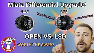 1997 NA Miata Differential Swap Upgrading from Open to Torsen LSD w363 Gearing for 6Speed Prep [upl. by Ical785]