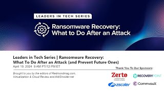 Ransomware Recovery What to Do After an Attack [upl. by Schurman]