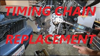 40 V6 Timing Chains Guides and Tensioner Replacement  2006 Mustang for 24 Hours of Lemons Pt 7 [upl. by Esserac399]